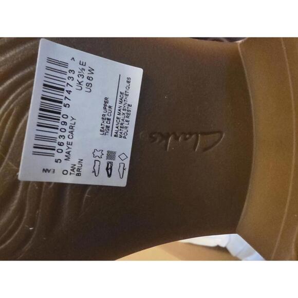 Clark\'s Womens Maye Carly Tan Size 6 wide width